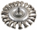 Szczotka tarczowa 100mm z trzpieniem 6mm