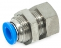 Złączka przegrodowa prosta Gw 1/4" na wąż 12mm