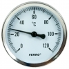 Termometr tarczowy CO 63mm 120C FERRO